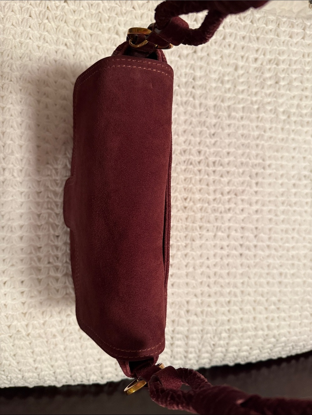 EUC Hobo Rogue Shoulder Bag in Chocolate Suede - Picture 3 of 13